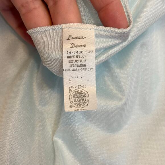 Vintage Luxer Dame Pettipant Tap Boy Shorts 7 White Satin Lingerie Underwear USA - Picture 6 of 6